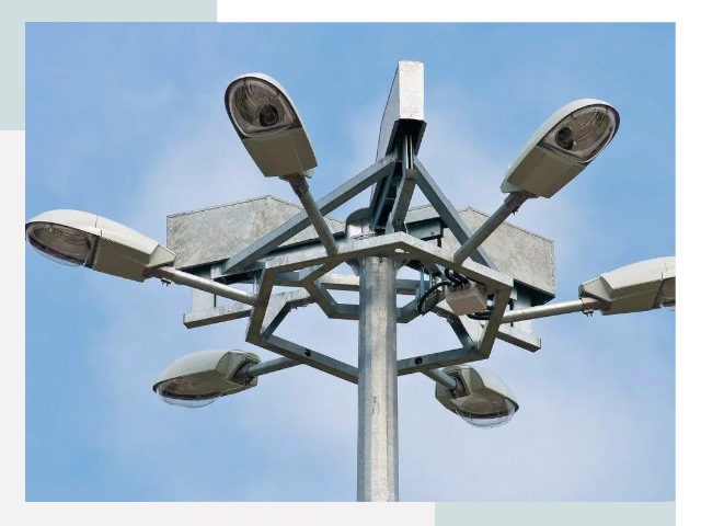 Монтаж осветительных мачт в Анапе