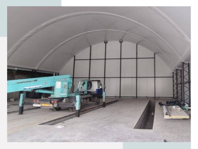 Внутреннее оснащение ангаров в Анапе