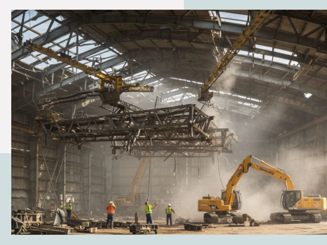 Демонтаж ангаров в Анапе от 623 руб. за м²